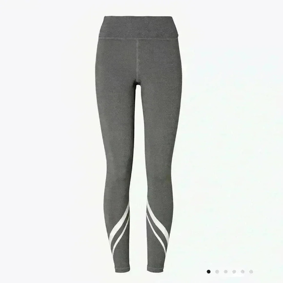 Tory Burch HIGH-RISE COMPRESSION LEGGINGS, Grey, XS - Picture 2 of 4